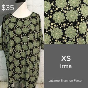 NWT Lularoe Irma Short Sleeve Top Blouse Shirt